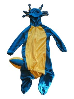 Unisex Axolotl Onesie Pajamas,  One Piece Costume Sleepwear Halloween Cosplay